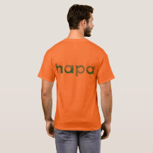 Camiseta anaranjada de Hapa de los hombres