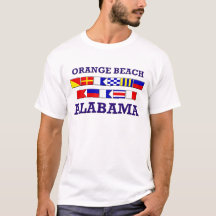 Camiseta anaranjada de las banderas de playa
