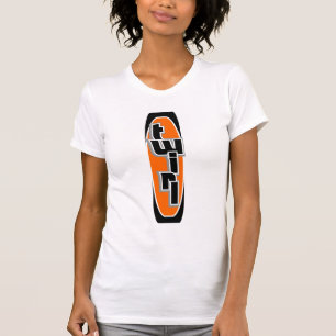 Camiseta anaranjada de las camisetas sin mangas
