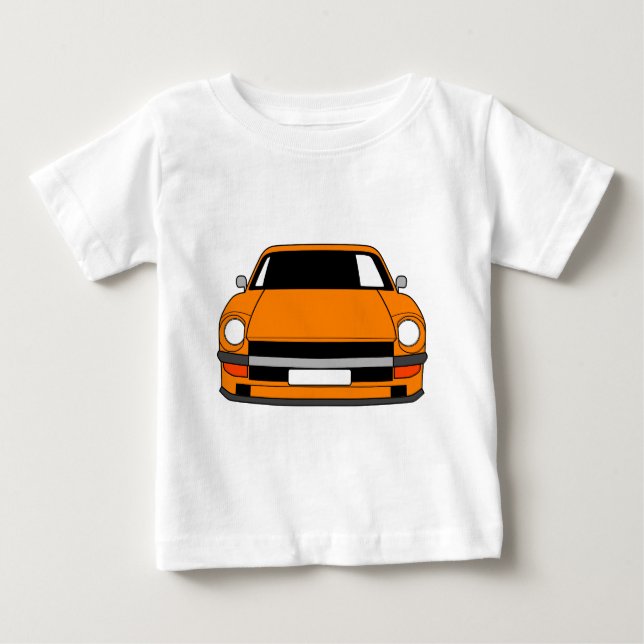 Camiseta anaranjada de Nissan 240z (Anverso)