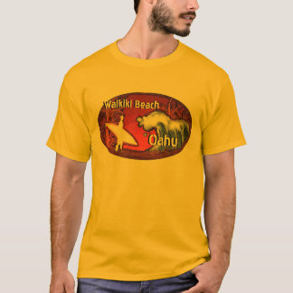 Camiseta anaranjada del individuo del arte del