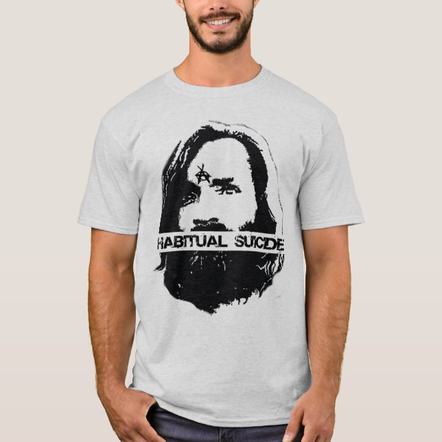 Camiseta Anarquía habitual del suicidio (Anverso)