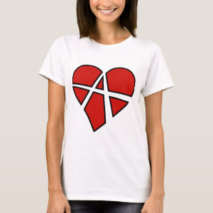 Camiseta Anarquía imprudente del corazón de las relacione
