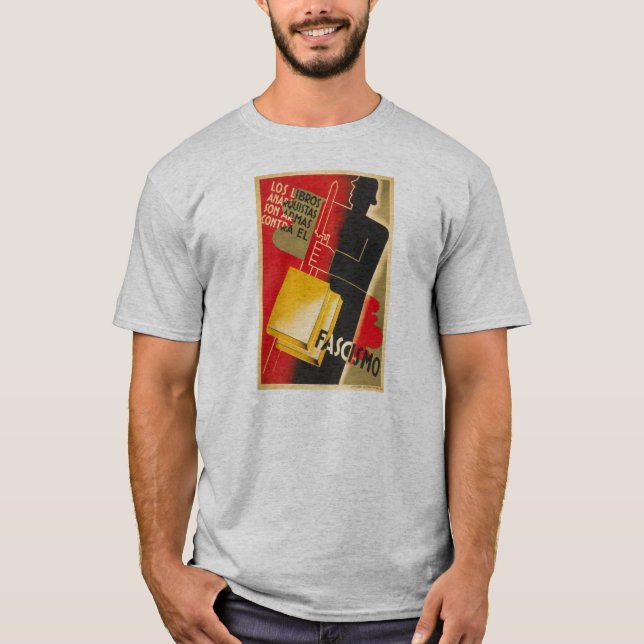 Camiseta Anarquista de la guerra civil española/poster raro (Anverso)