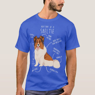 Camiseta Anato, perro pastor de Shetland blanco con cubiert