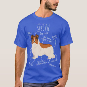 Camiseta Anato, perro pastor de Shetland blanco con cubiert