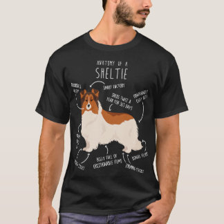 Camiseta Anato, perro pastor de Shetland blanco con cubiert