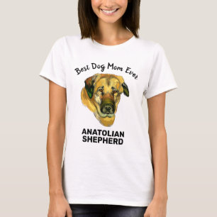 Camiseta Anatolian Pastor acuarela mejor madre de perro de 
