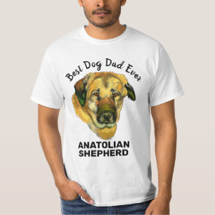 Camiseta Anatolian Shepheran acuarela mejor padre de perro