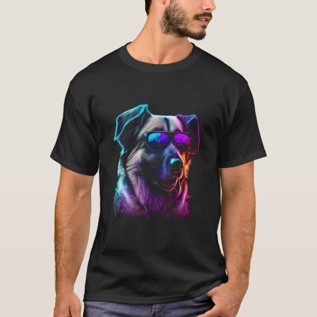 Camiseta Anatolian Shepherd Dog owner Vaporwave Notorious D (Anverso)