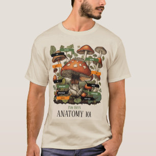 Camiseta Anatomía 101 de Hongos de Fun Guy
