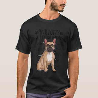 Camiseta Anatomía Bulldog francés Perro Frenchie