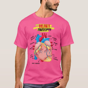 Camiseta Anatomía Cardiólogos del Corazón Humano Médica Ana