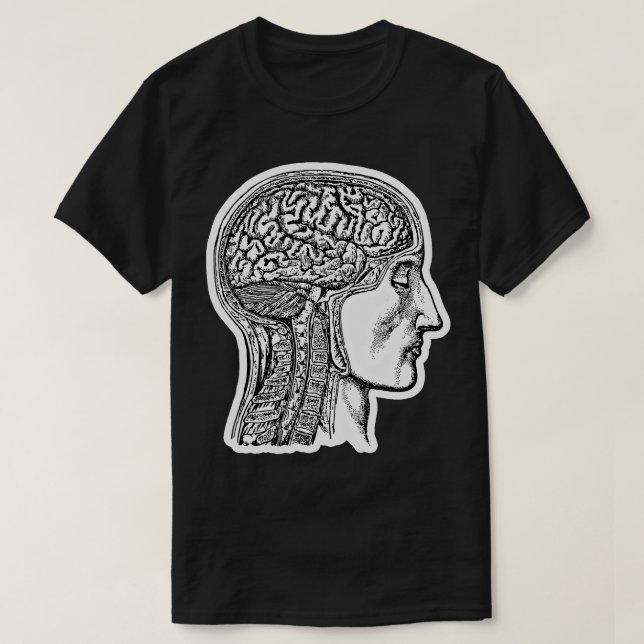 Camiseta Anatomía cerebral (Diseño del anverso)