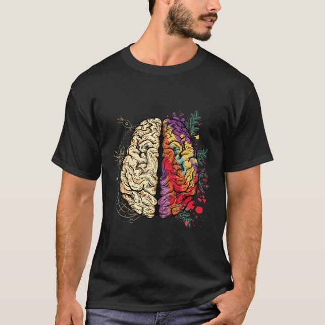 Camiseta Anatomía Cerebral De Hu Creativa Y Lógica (Anverso)