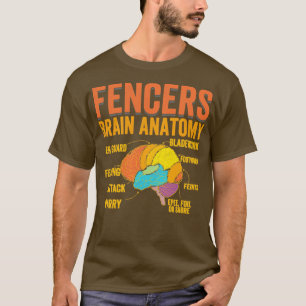 Camiseta Anatomía cerebral de los esgrimidores de cercas (2