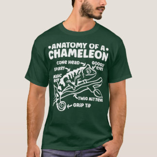 Camiseta Anatomía Chameleon De Un Chameleon 1