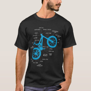 Camiseta Anatomía completa de MTB - Ciclo de piezas de bici
