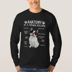 Camiseta Anatomía De Anima, Mascota De Perro Francés Bulldo