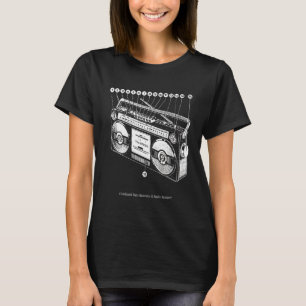 Camiseta Anatomía de Boombox Retro 80 Ghetto Blaster Hi