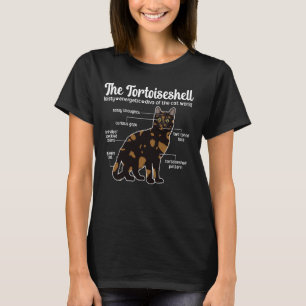 Camiseta Anatomía de caparazón de tortuga Dueño de gato tor