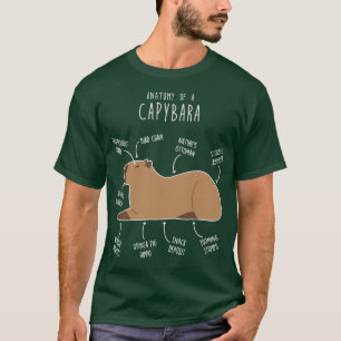 Camiseta Anatomía de Capybara