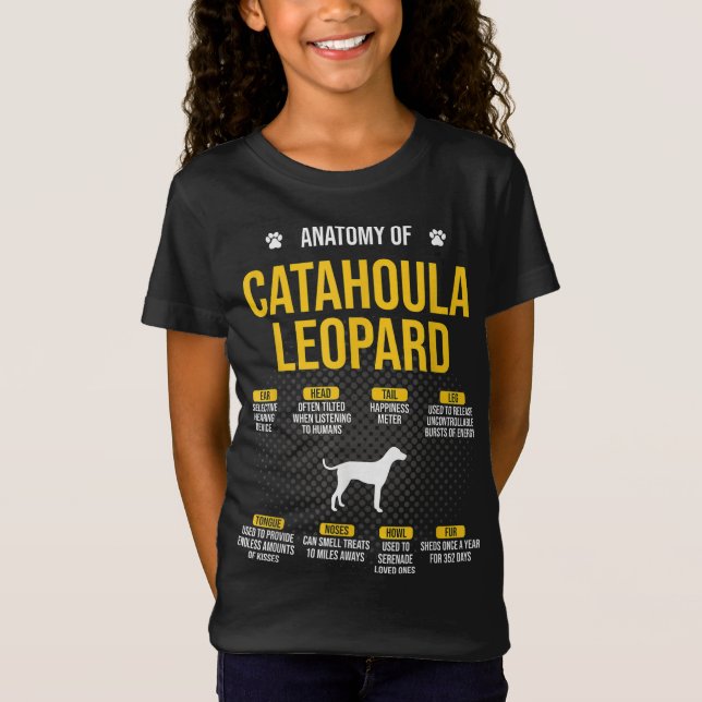 Camiseta Anatomía De Catahoula Leopard Dog Lover (Anverso)