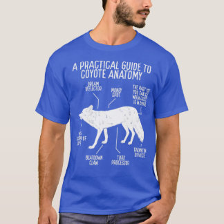 Camiseta Anátomía de caza de coyotes para depredador de coy