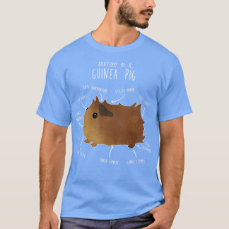 Camiseta Anatomía de cerdo de Guinea abisina