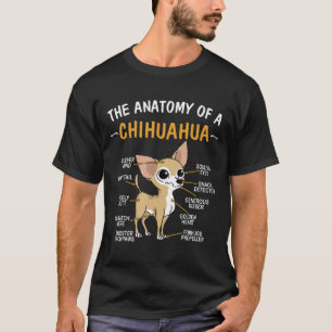 Camiseta Anatomía de Chihuahua para los amantes del perro