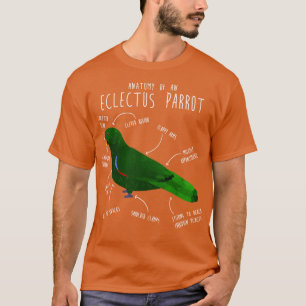 Camiseta Anatomía de Eclectus masculino