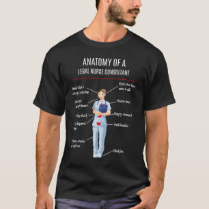 CAMISETA ANATOMÍA DE ENFERMERÍA DE UN CONSULTOR DE ENFERMER