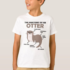 Camiseta Anatomía De Explicación De Otter Cute De Un Otter