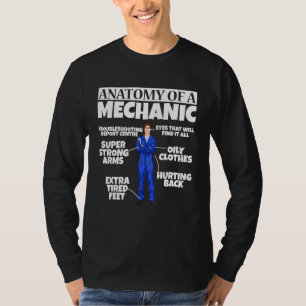 Camiseta Anatomía De Fijación De Coches De Ingeniería Diese