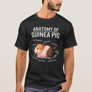 Camiseta Anatomía De Guinea Cerdo Cute Fruta Mamá Cavy M