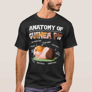 Camiseta Anatomía De Guinea Cerdo Cute Fruta Mamá Cavy M