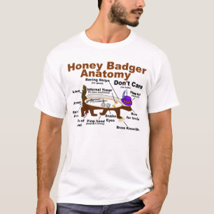 Camiseta Anatomía de Honey Badger