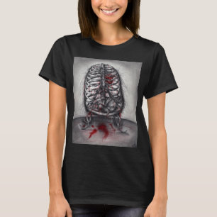 Camiseta Anatomía de Horror Gótico Arte Original Jaula Vací