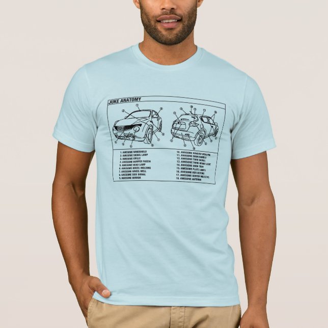 CAMISETA ANATOMÍA DE JUKE (Anverso)