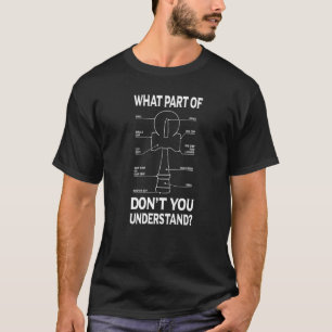 Camiseta Anatomía de Kendama qué parte de Kendama no hicist