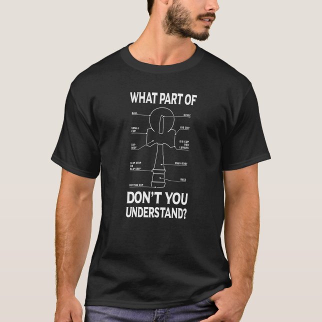 Camiseta Anatomía de Kendama qué parte de Kendama no hicist (Anverso)