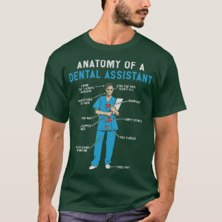 Camiseta Anatomía de la Asistente dental TShirt y regalos d