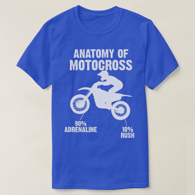 Camiseta Anatomía de la carrera Motocross con orgullo MotoX (Diseño del anverso)