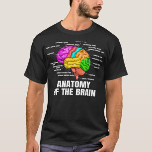 Camiseta Anatomía de la ciencia médica cerebral y del físic