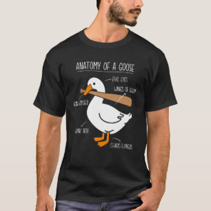 Camiseta Anatomía de la granja ganosa Duck Honk Bonk Gander