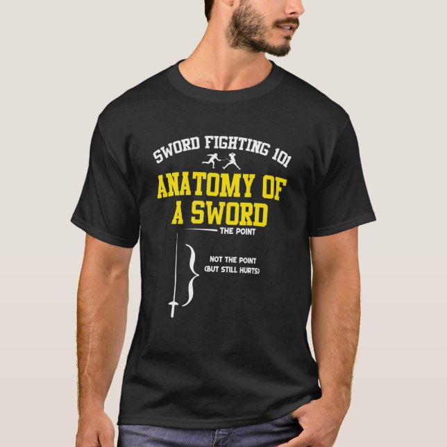 Camiseta Anatomía De La Lucha Contra La Espada De Un Esgrim (Anverso)