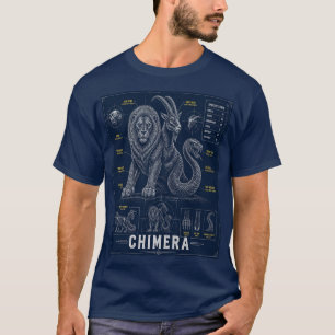 Camiseta Anatomía de la Quimera Criatura Mítica Plano