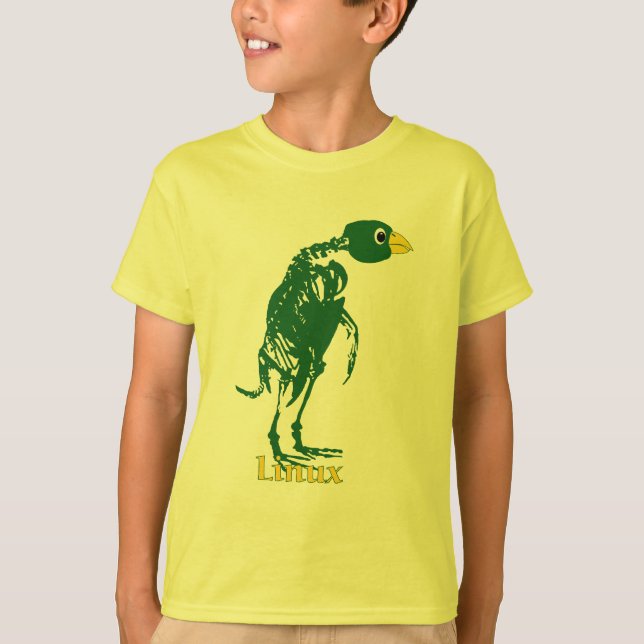 CAMISETA ANATOMÍA DE LA RADIOGRAFÍA DE LINUX TUX (Anverso)