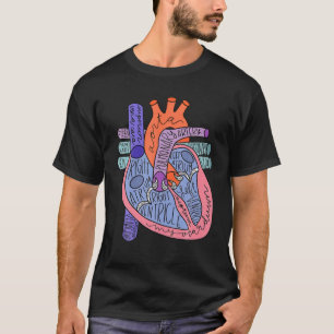 Camiseta Anatomía De Las Cámaras Del Corazón Para El Trabaj