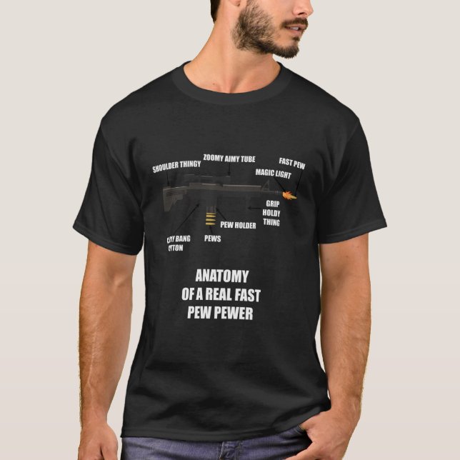 Camiseta Anatomía De Los Amantes De Las Armas De Refrigerac (Anverso)